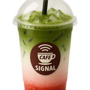 STRAWBERRY MATCHA LATTE